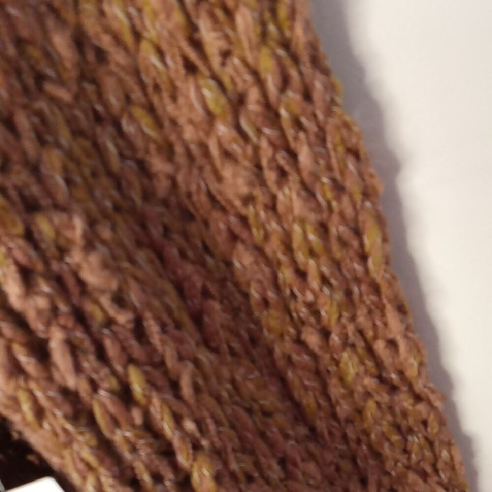 NWT Staring at Star Women's Infinity Cozy Brown Knit Scarf. Versatile, Warm - Picture 3 of 8